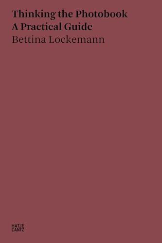 Book cover with dark red background and black text reading Thinking the Photobook.
