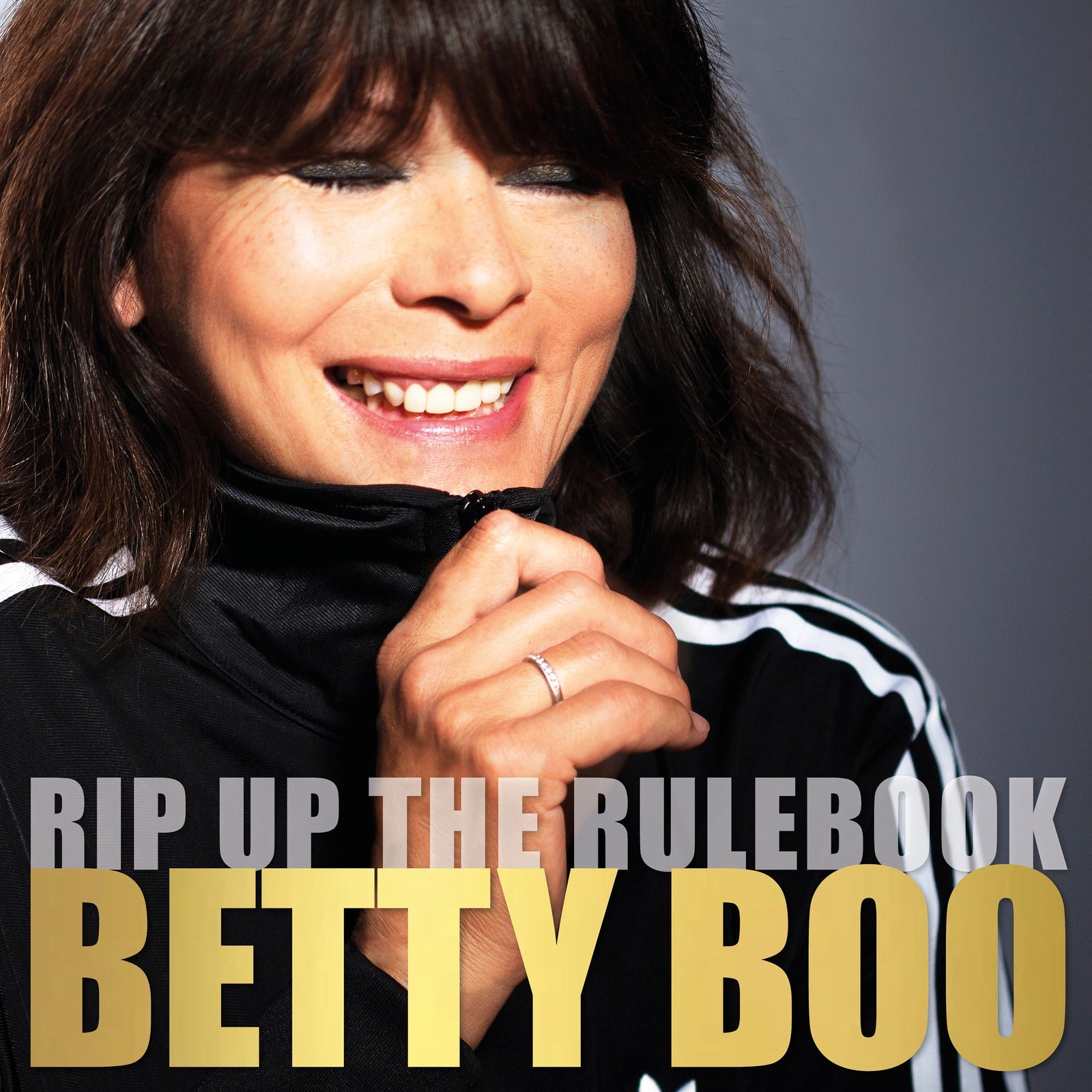 Betty Boo portrait with album title “Rip Up The Rulebook” text.