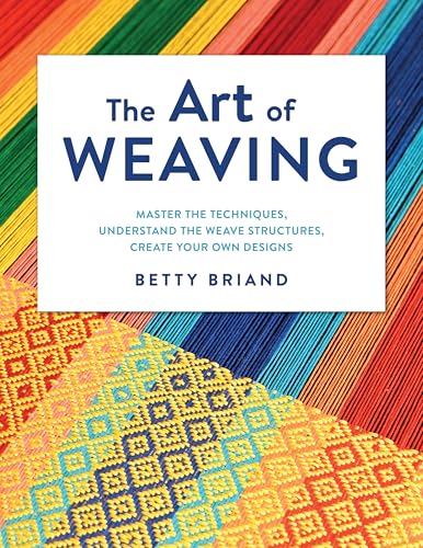 Book cover for "The Art of Weaving" with colorful woven threads.