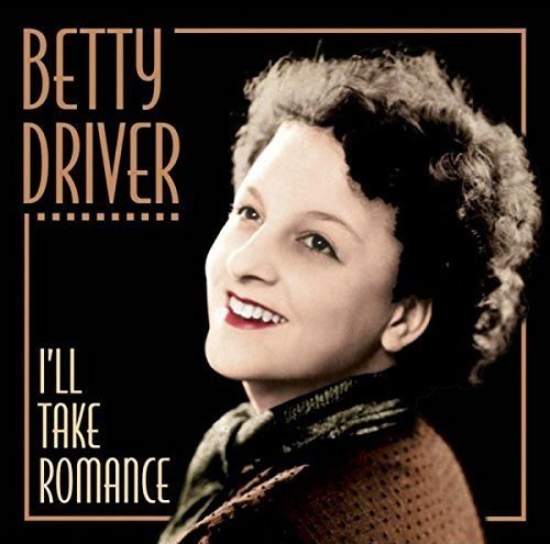 Betty Driver album cover, portrait of a smiling woman in vintage style.