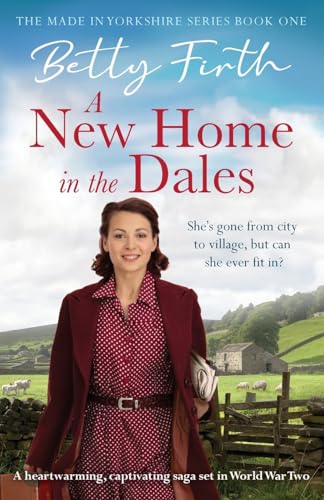 Book cover featuring a woman in a red coat, rural landscape background.