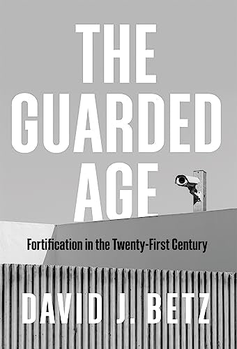 Book cover with large white text, a security camera, and a fence.