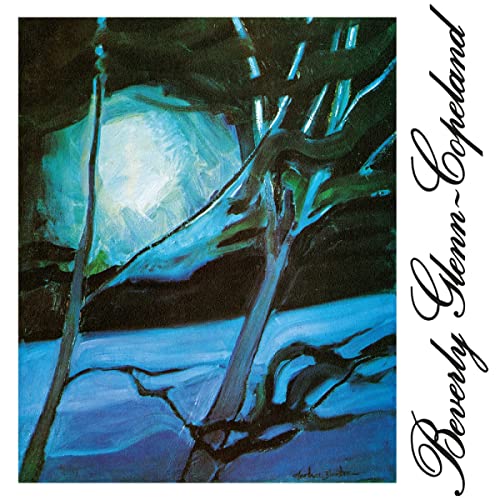 CD cover with abstract blue and green painting of trees.