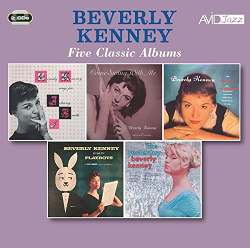 CD cover for Beverly Kenney's "Five Classic Albums" with album art collage.