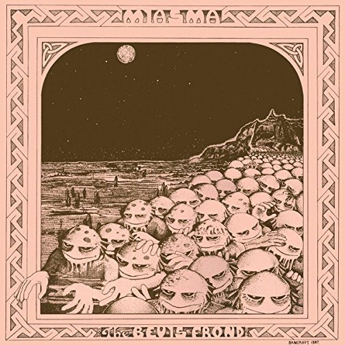 CD cover: detailed pen and ink drawing of a landscape with figures.