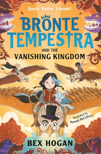 Book cover: children riding fantastical creatures, with a large owl below.