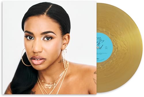 Bey,yaya album cover and golden vinyl record side-by-side.