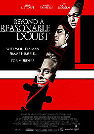 Beyond a Reasonable Doubt" DVD cover with split portraits and red accents.