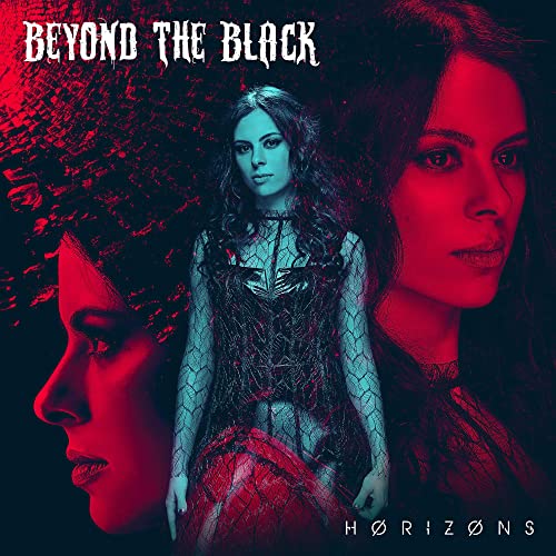 CD cover for "Beyond The Black - Horizons" featuring a woman in black lace.