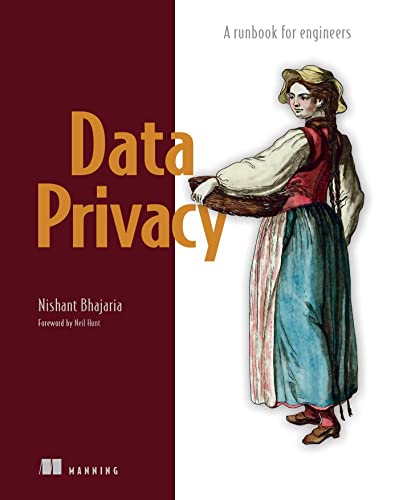 Book cover: "Data Privacy" with illustration of a woman in historical dress.