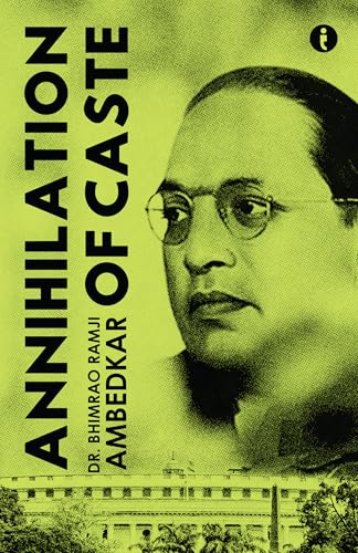 Book cover of Annihilation of Caste featuring a portrait of Dr. Bhimrao Ramji Ambedkar.