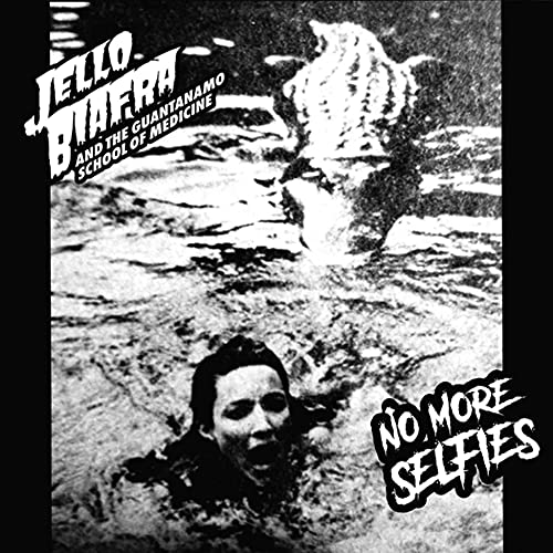 Black and white album cover featuring distorted imagery and text.