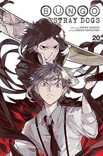 Bungo Stray Dogs volume 20 manga cover with characters and red accents.