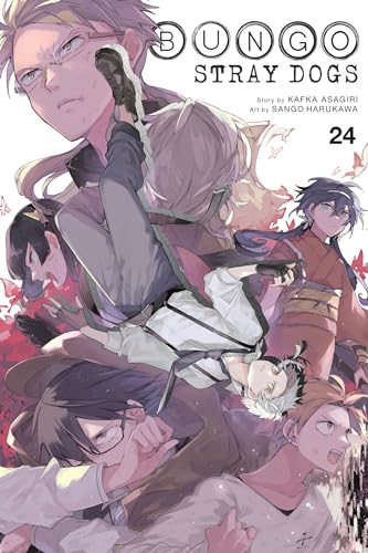 Cover of "Bungo Stray Dogs, Vol. 24" manga featuring multiple characters.