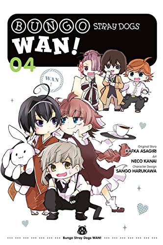 Bungo Stray Dogs Wan! Vol. 04" manga cover featuring chibi character art.