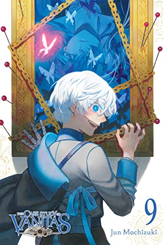 Manga volume 9 cover featuring a young man with white hair and a blue background.