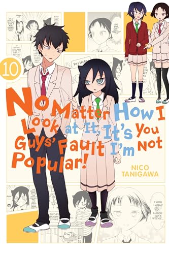 Manga cover featuring two teenage students and smaller character panels.