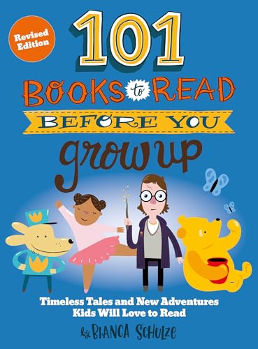 Book cover with children, animals, and illustrated text: “101 Books to Read.”
