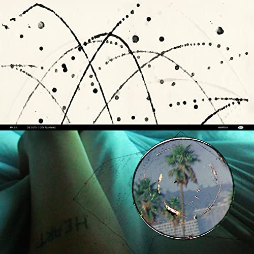 CD cover for Bibio’s “Mk 3.5” featuring abstract lines and a palm tree.