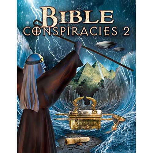 "Bible Conspiracies 2 DVD cover featuring a robed figure and biblical imagery."