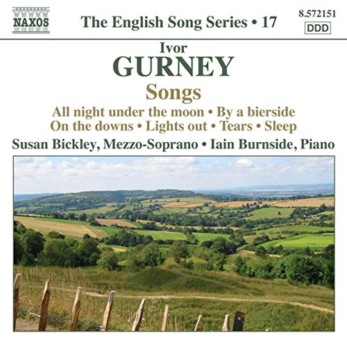 CD cover for Ivor Gurney’s “Songs” with a landscape photograph.