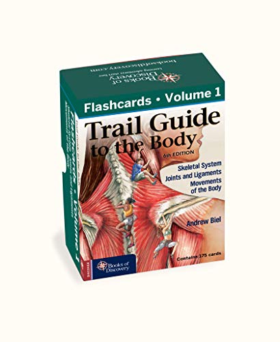 Boxed set of Trail Guide to the Body Volume 1 anatomy flashcards.