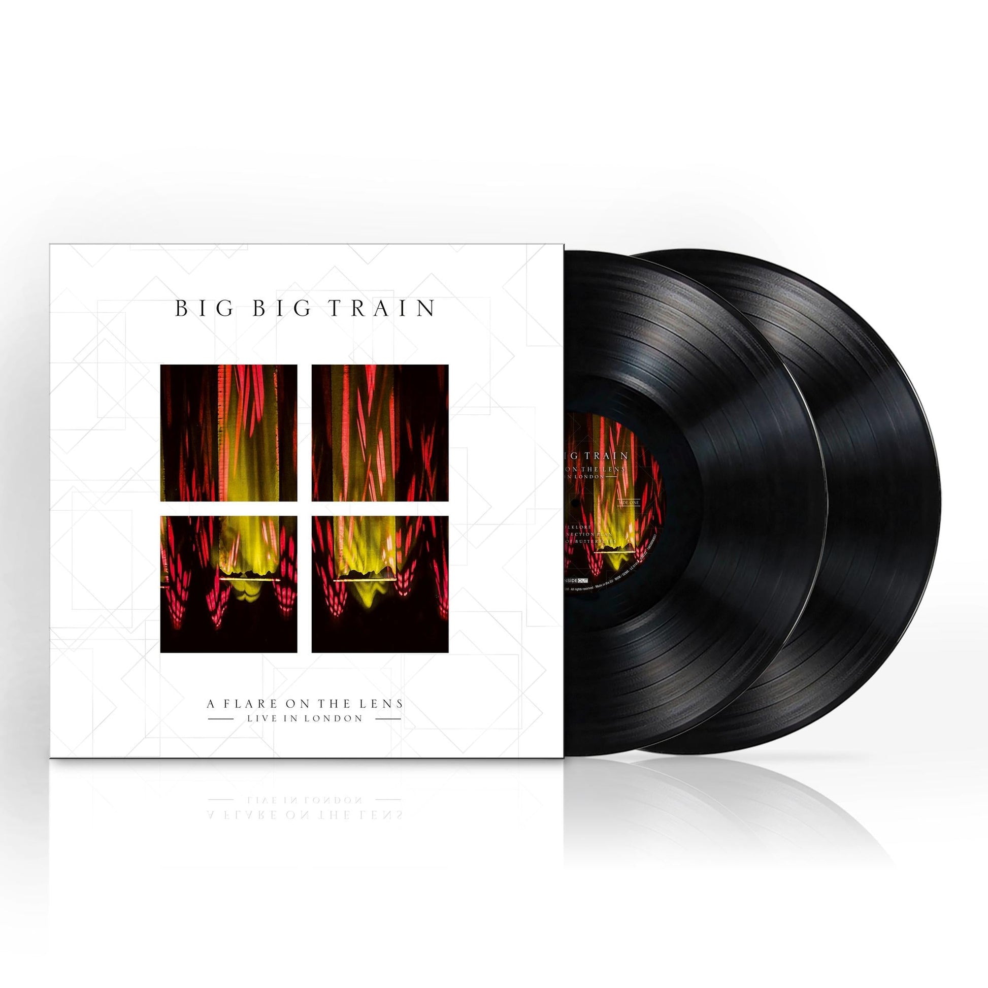 Vinyl record of Big Big Train’s “A Flare On The Lens” with cover art.