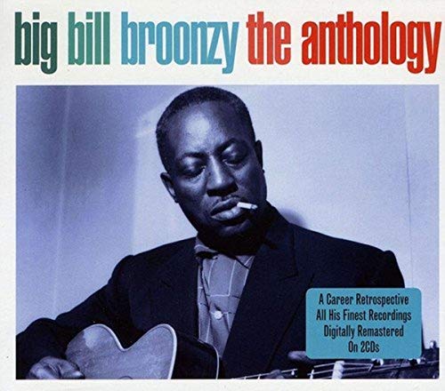 CD cover featuring blues musician Big Bill Broonzy with his guitar.
