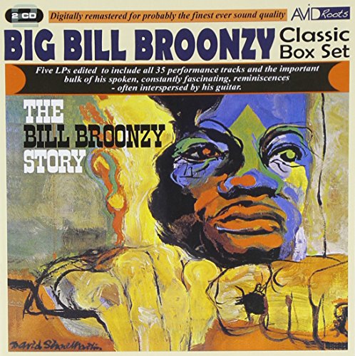 CD cover for Big Bill Broonzy's "Classic Box Set" featuring abstract portrait.