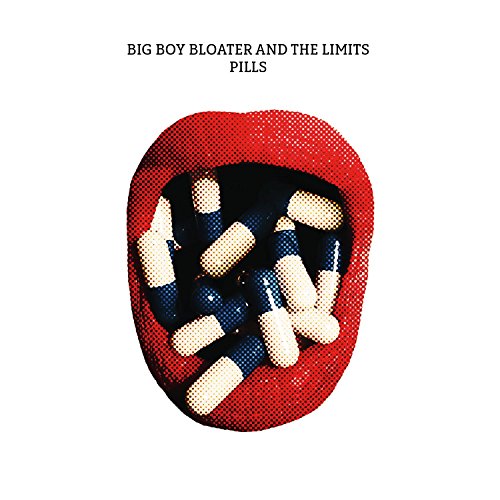 Red lips with blue and white pills inside, album title above.