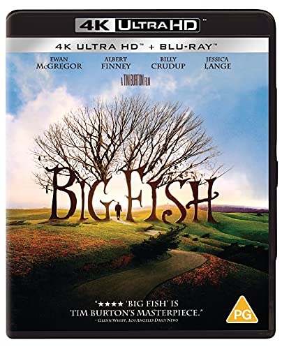 Big Fish" Blu-ray cover with a lone figure before a large tree.