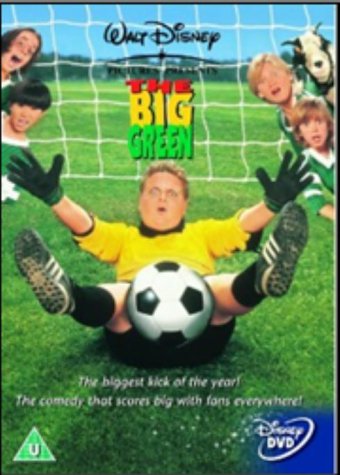 DVD cover art for The Big Green featuring a young goalkeeper with a soccer ball.