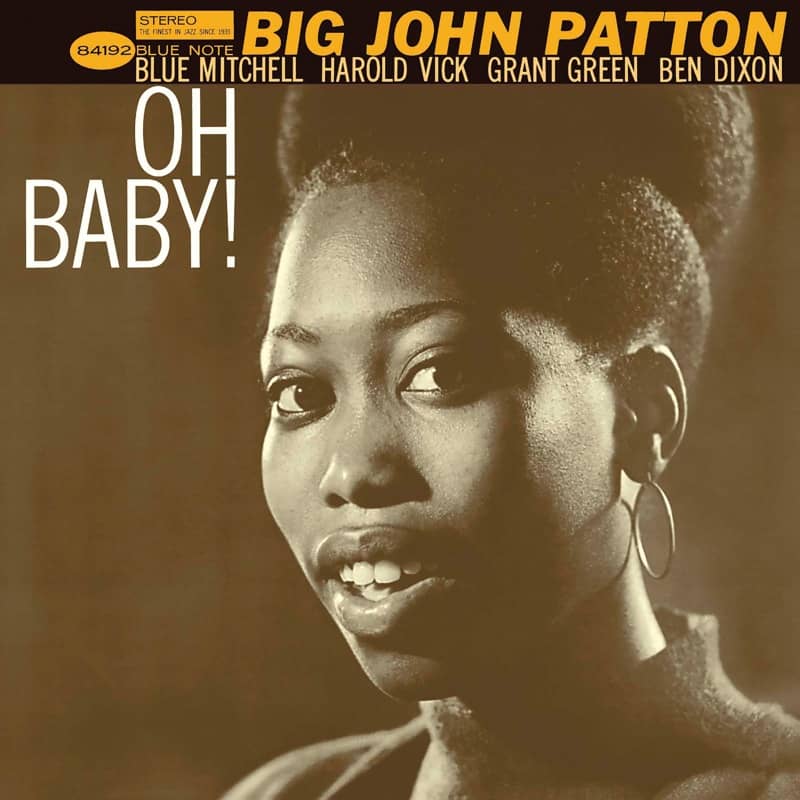 CD cover for Big John Patton’s “Oh Baby!” featuring a portrait.