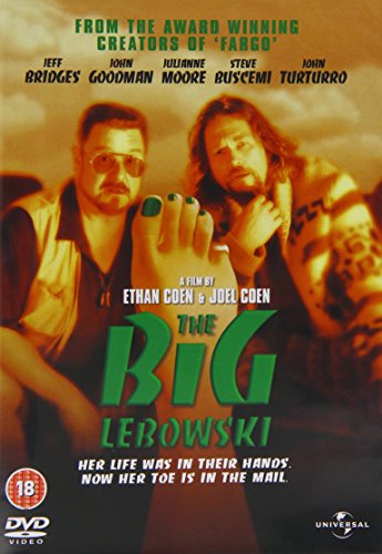 DVD cover for "The Big Lebowski" featuring Jeff Bridges and John Goodman.