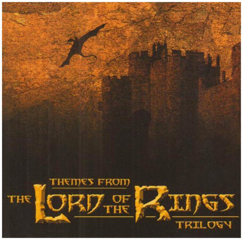 Lord of the Rings CD cover with a silhouetted dragon and castle.