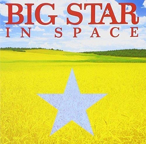 Album cover with a yellow field, blue sky, and a large light blue star.