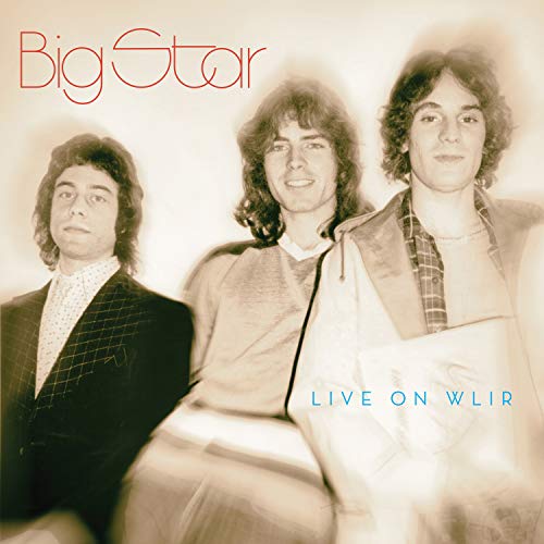 Vinyl album cover featuring sepia-toned image of three men with shaggy hair.
