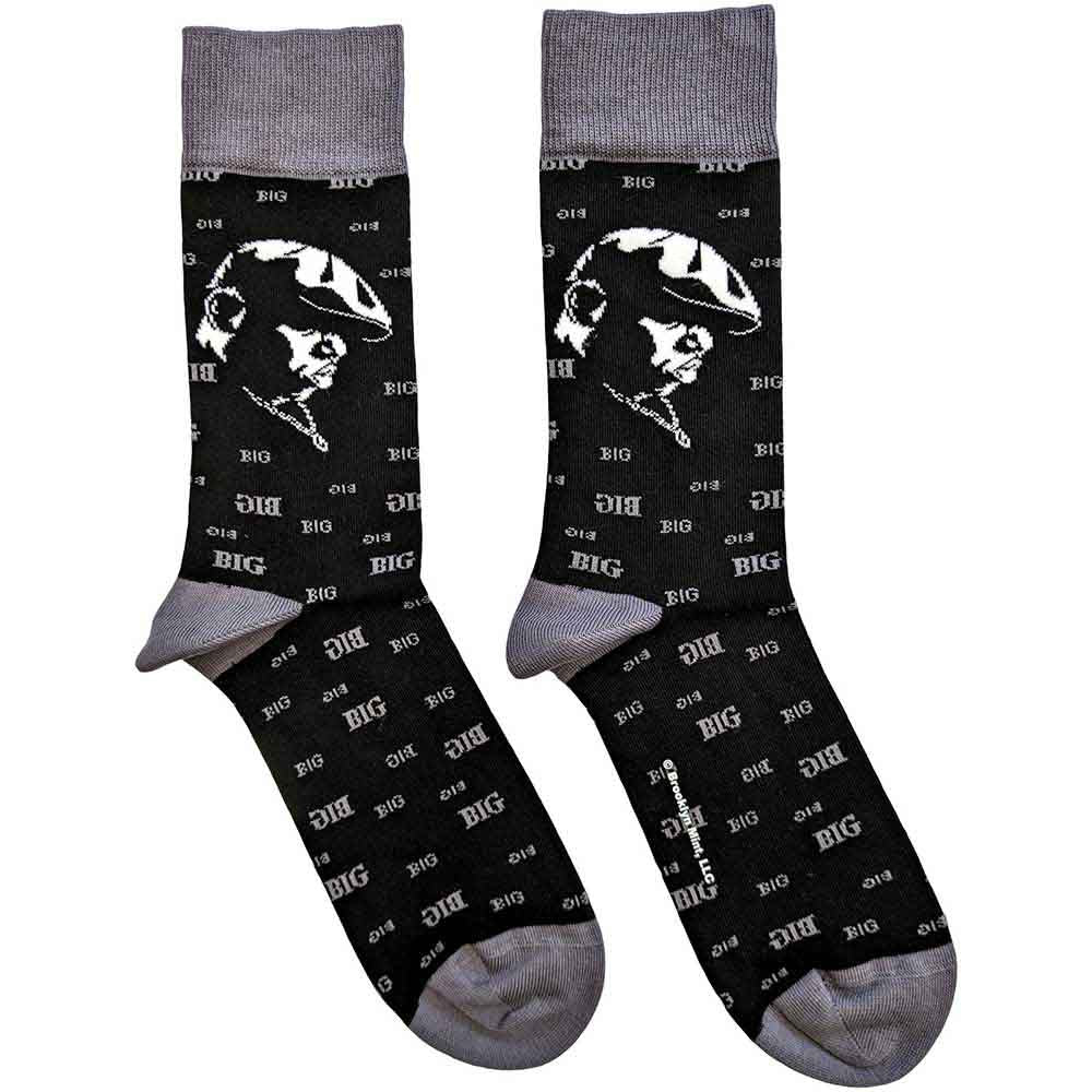 Ankle socks featuring a side portrait of rapper The Notorious B.I.G.