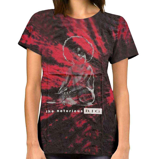 XX-Large unisex dip-dye t-shirt featuring a graphic of baby Biggie Smalls.