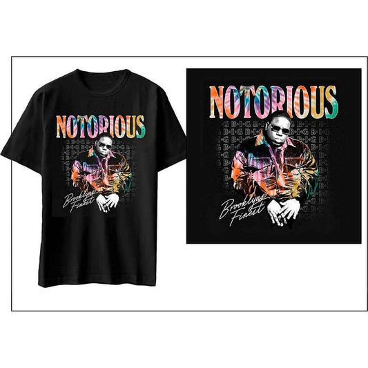 Black t-shirt featuring a portrait of The Notorious B.I.G., size XX-Large.