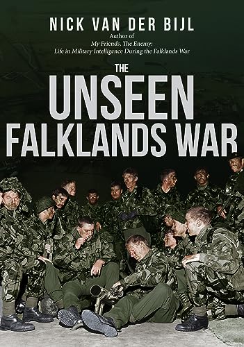 Book cover: "The Unseen Falklands War" with soldiers in camouflage.