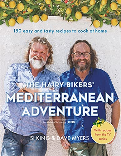 Cookbook cover featuring the Hairy Bikers, Si King and Dave Myers, with lemons.