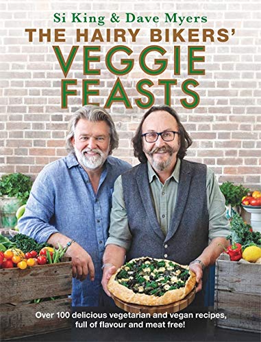 Cookbook cover featuring the Hairy Bikers and a vegetable tart.
