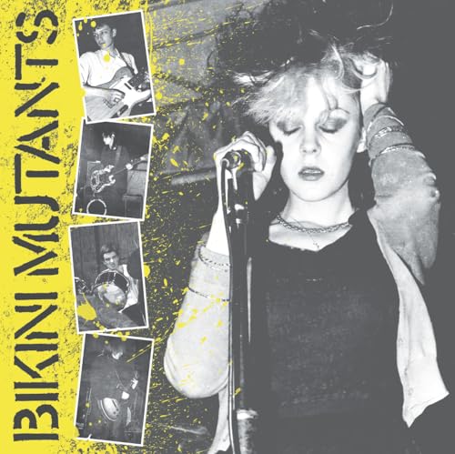 Album cover for Bikini Mutants, featuring black and white band photos.