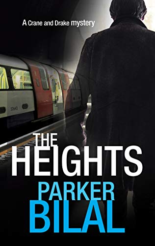Book cover: man facing London Underground trains, dark and mysterious.