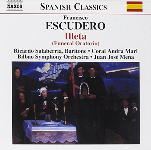 CD cover for “Illeta” by Escudero, featuring a funeral scene painting.