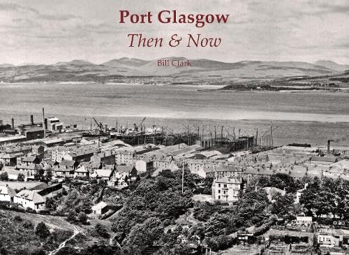 Book cover: historic Port Glasgow shipyard and townscape in sepia tones.