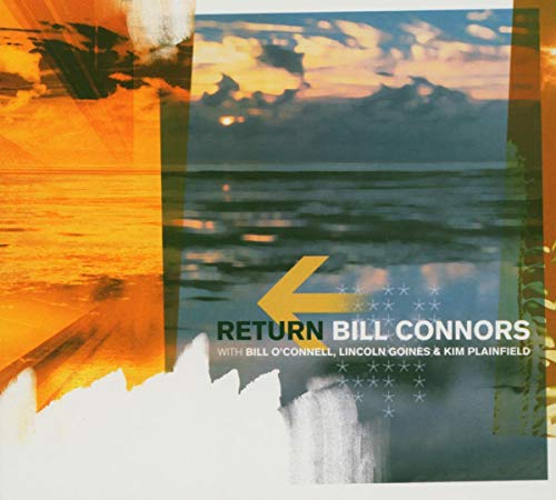 CD cover for Return by Bill Connors featuring a sunset over water.