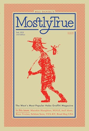 Red and beige magazine cover featuring hobo graffiti art of a figure.