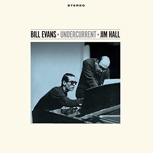 Bill Evans and Jim Hall album cover, musicians at a piano.